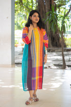 Ushoshi — Handwoven Gamcha Cotton Kurta Dress