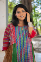 Ushoshi — Handwoven Gamcha Cotton Kurta Dress