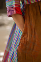 Ushoshi — Handwoven Gamcha Cotton Kurta Dress