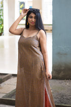 Sorshe — Handwoven Gamcha Cotton Slip Dress