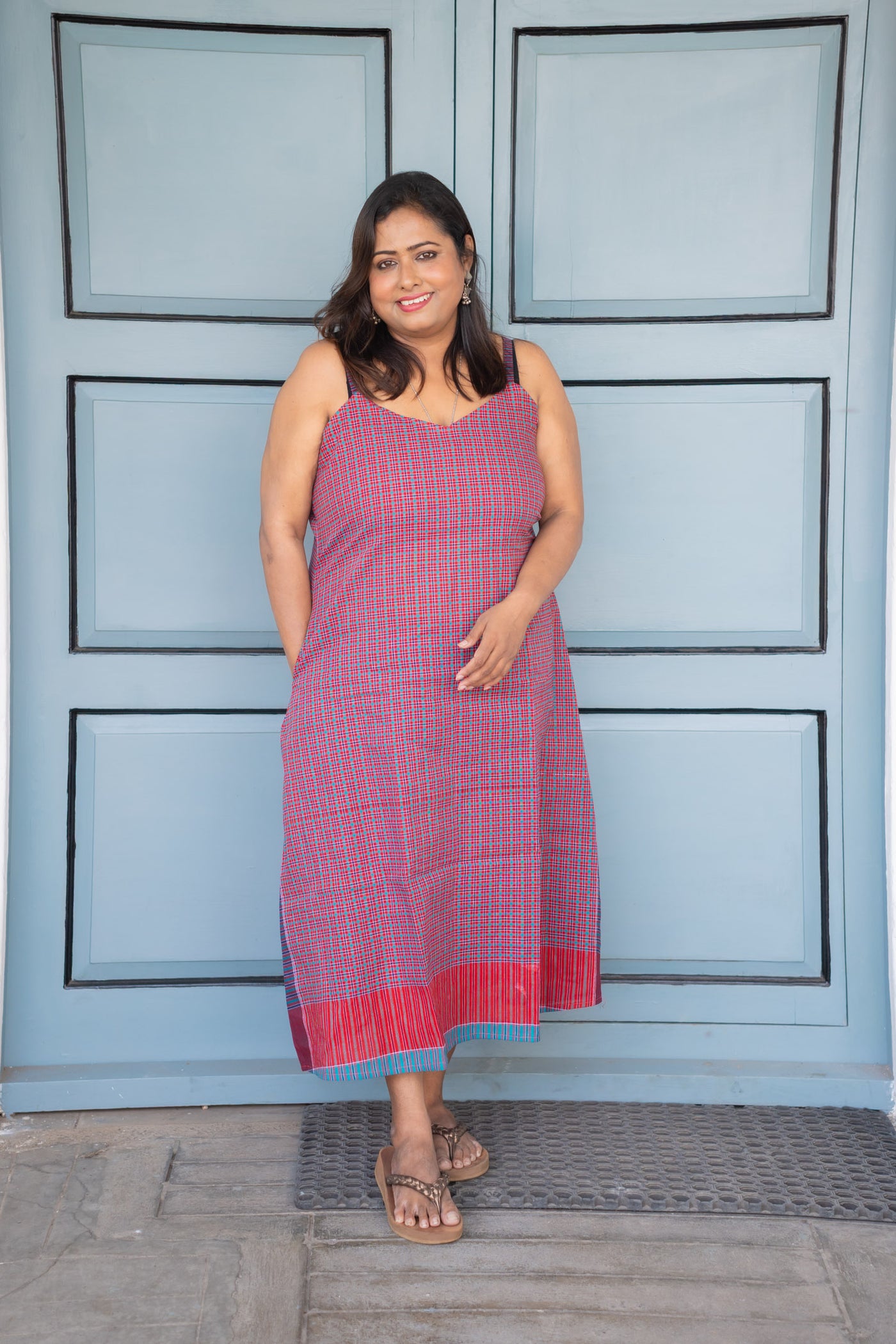 Sunder Bela Gamcha Dress
