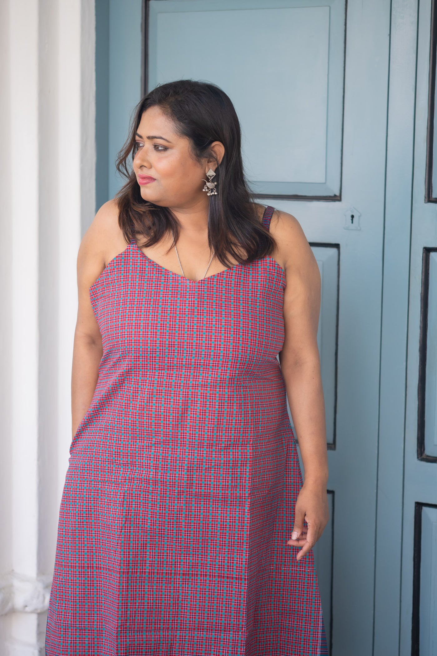 Sunder Bela Gamcha Dress