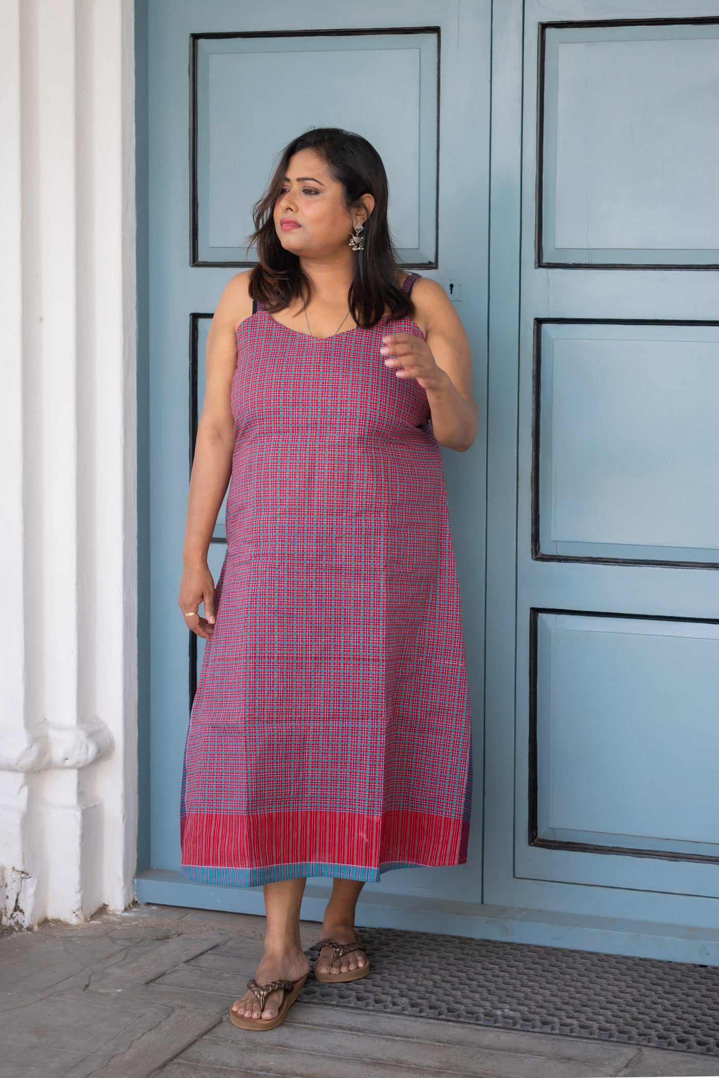 Sunder Bela Gamcha Dress