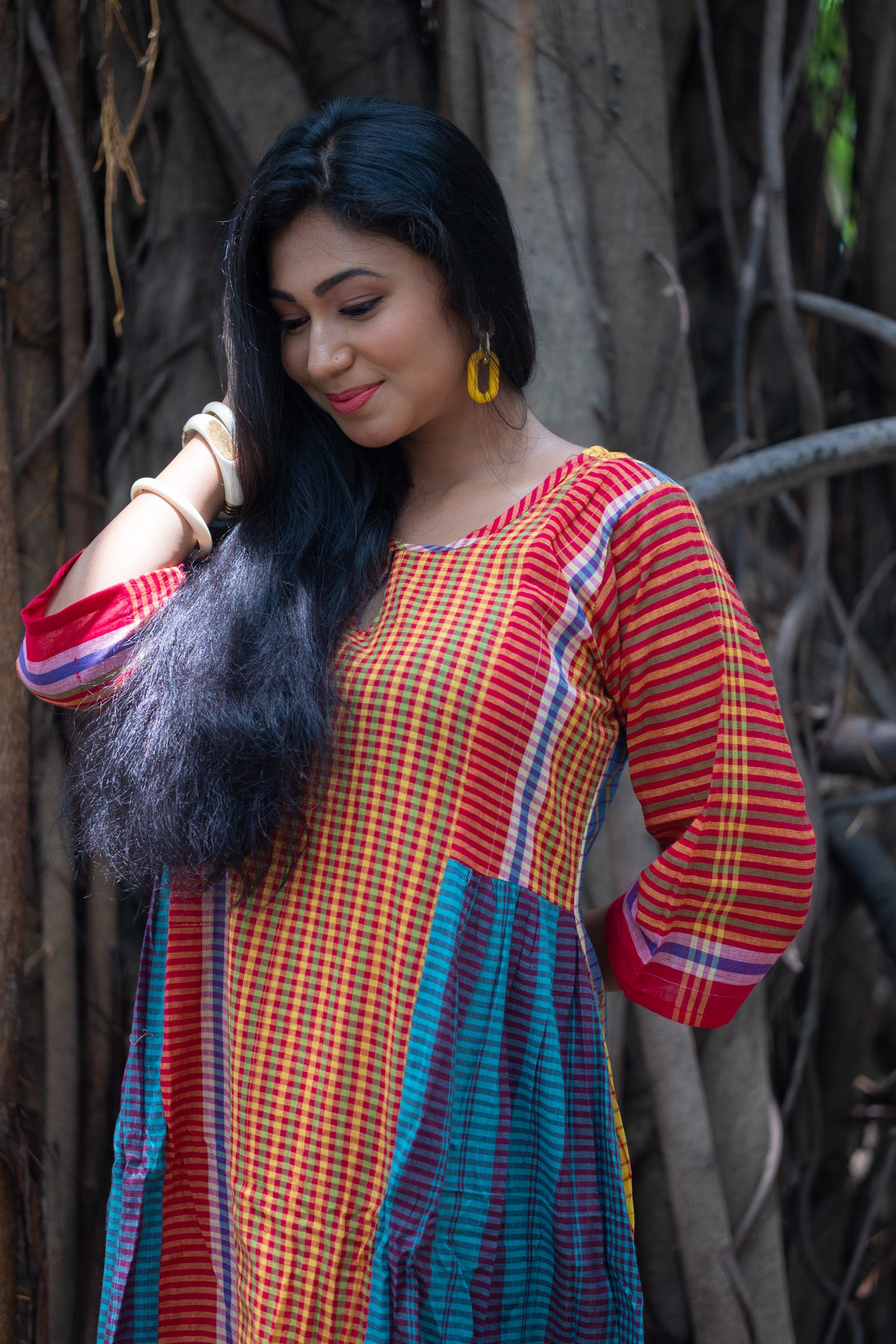 Phagun — Handwoven Gamcha Cotton Dress