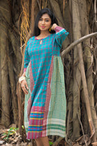 Morpankh — Handwoven Gamcha Cotton Dress