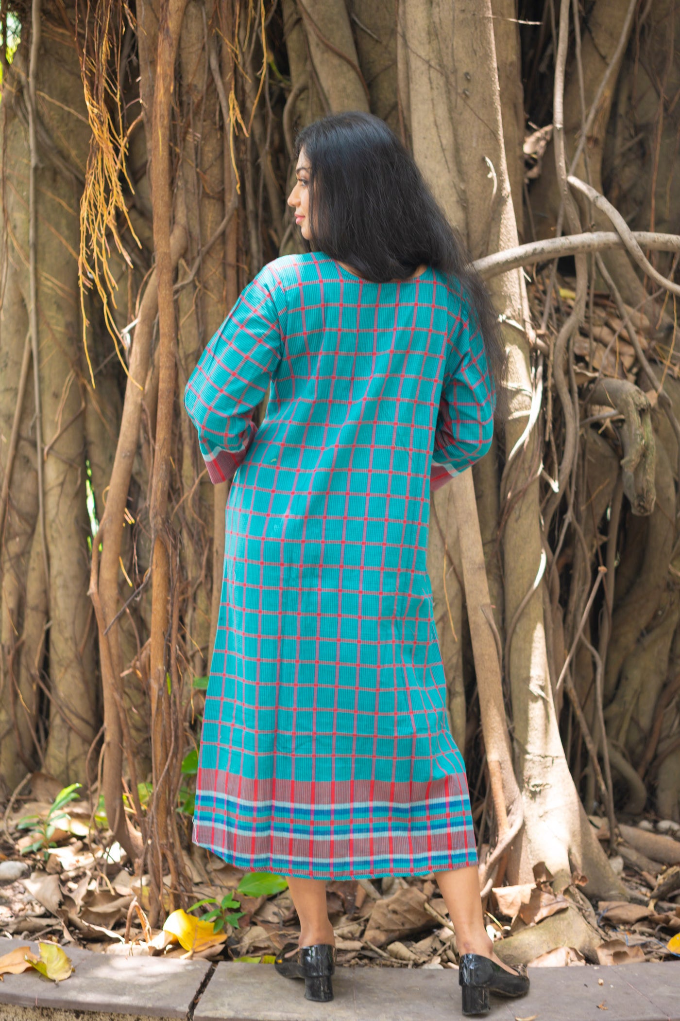 Morpankh — Handwoven Gamcha Cotton Dress