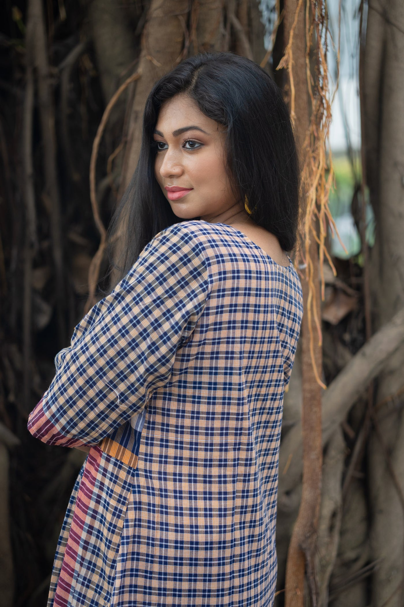 Shrabon — Handwoven Gamcha Cotton Dress
