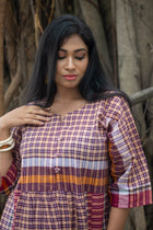 Godhuli — Handwoven Gamcha Cotton Dress