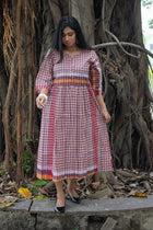 Godhuli — Handwoven Gamcha Cotton Dress