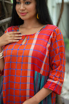 Tapti — Handwoven Gamcha Cotton Dress