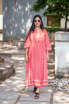 Laal Gamcha Kurta - Uttariya