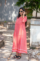 Laal Gamcha Kurta - Uttariya