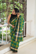 Sobuj Gamcha Saree