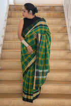 Sobuj Gamcha Saree