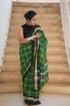 Sobuj Gamcha Saree