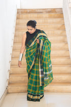 Sobuj Gamcha Saree