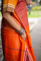 Utsob Gamcha Weave Color-Block Shift Dress