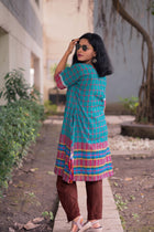 Moyuri Gamcha Weave Shift Dress
