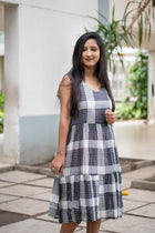Kohl Check Dress - Uttariya