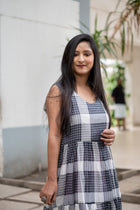 Kohl Check Dress - Uttariya