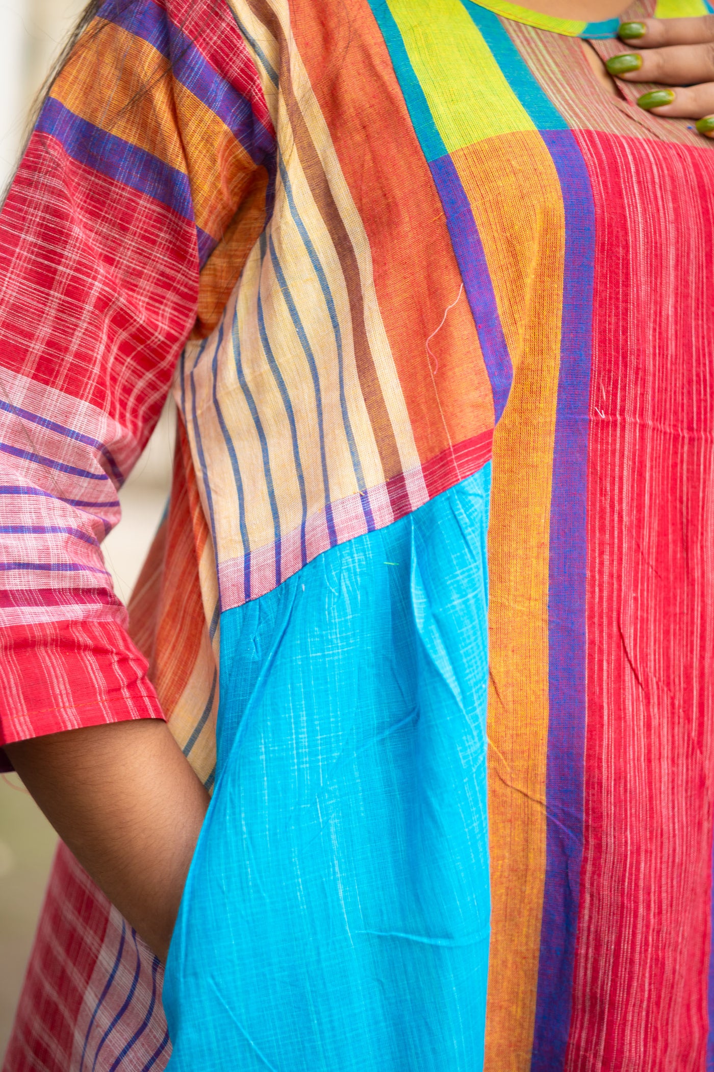 Rongmela Gamcha Cocoon Dress