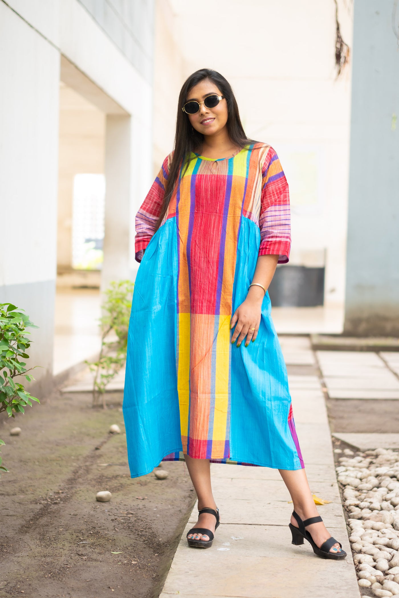 Rongmela Gamcha Cocoon Dress