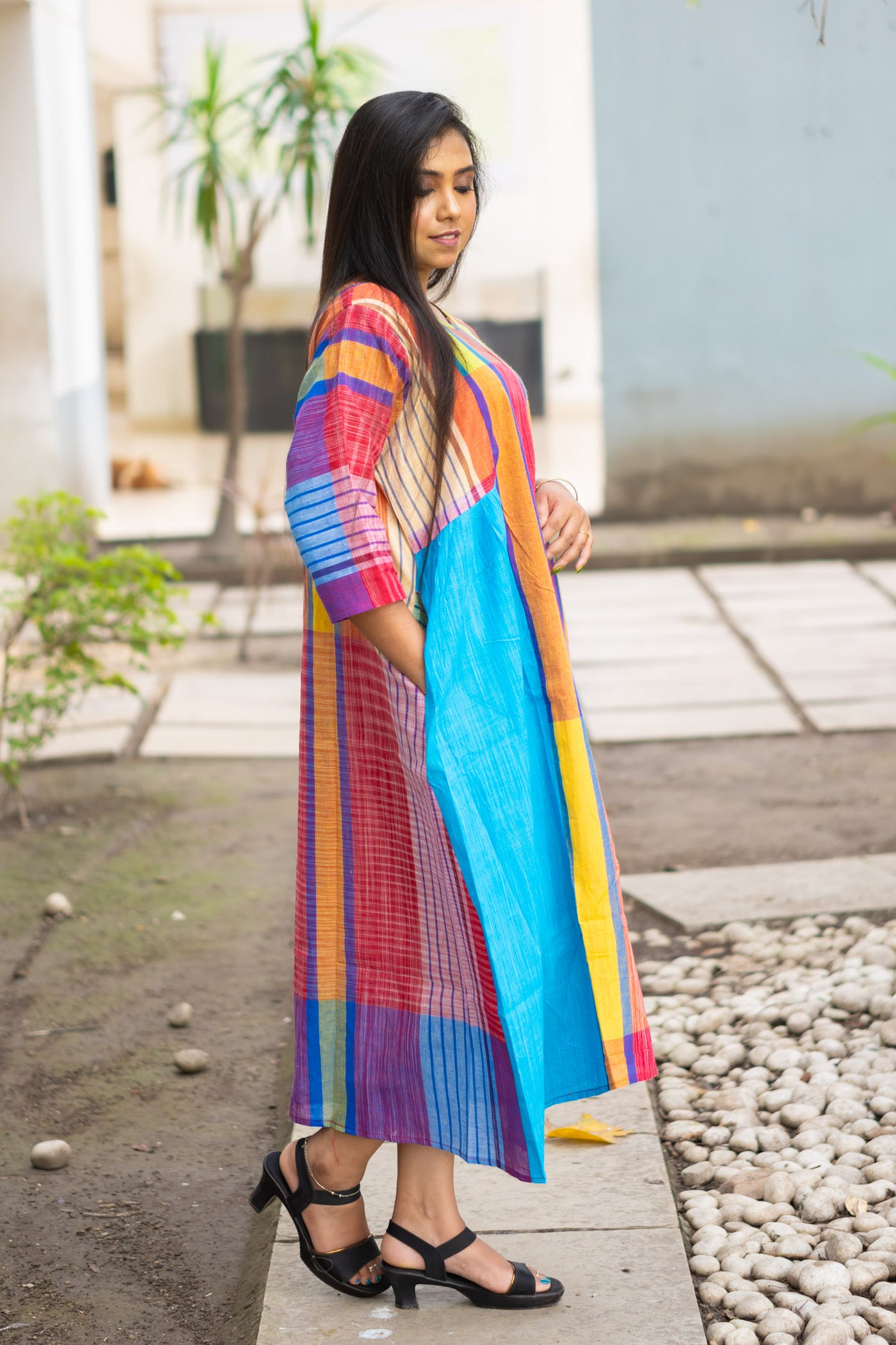 Rongmela Gamcha Cocoon Dress