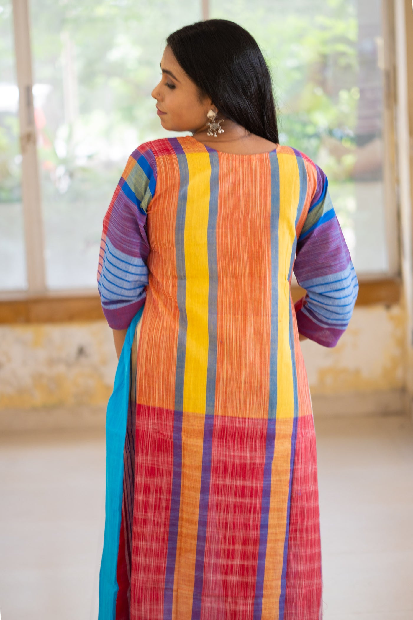Neelambari Gamcha Dress