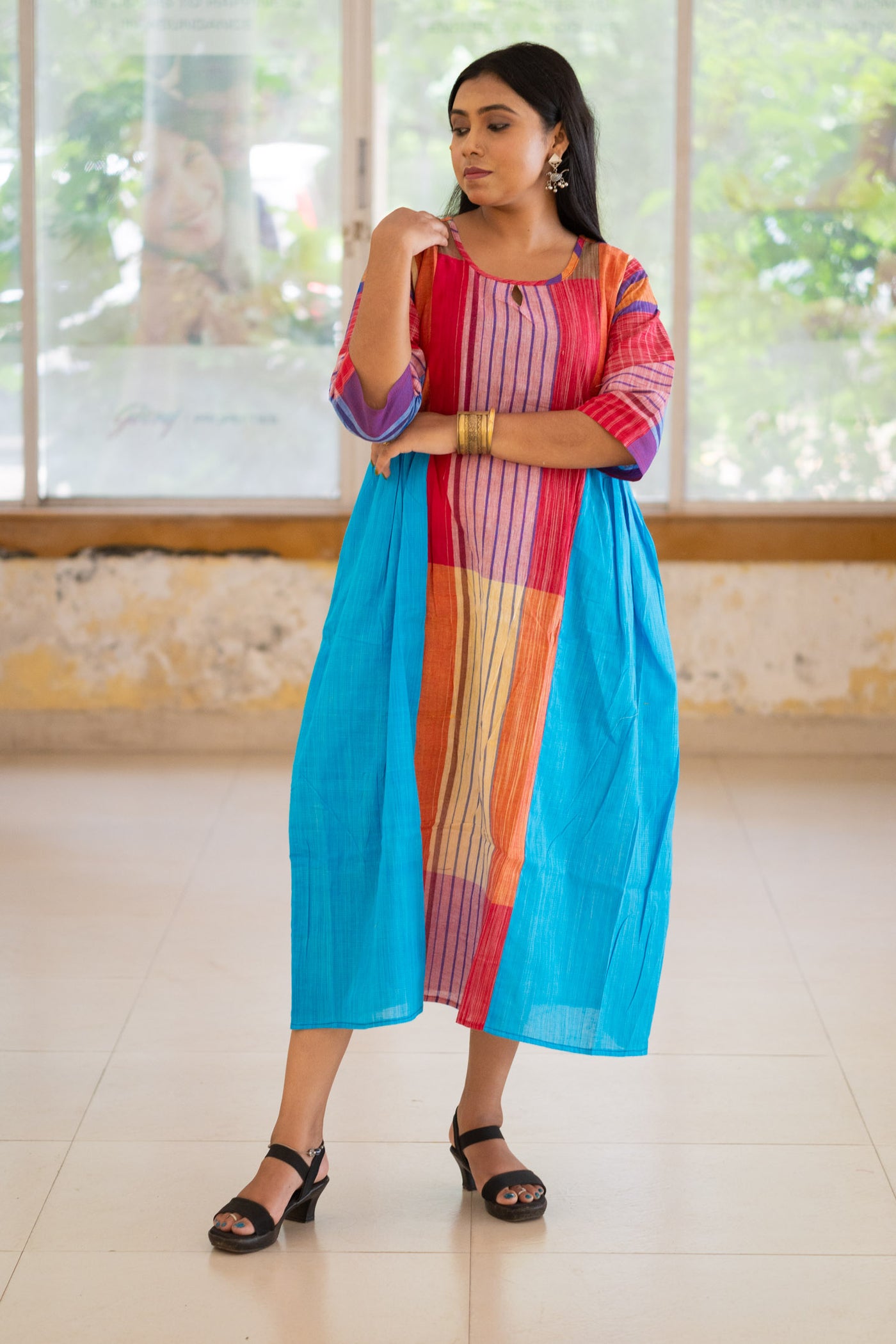 Neelambari Gamcha Dress