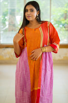 Golapi Gamcha Dress
