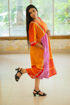 Golapi Gamcha Dress