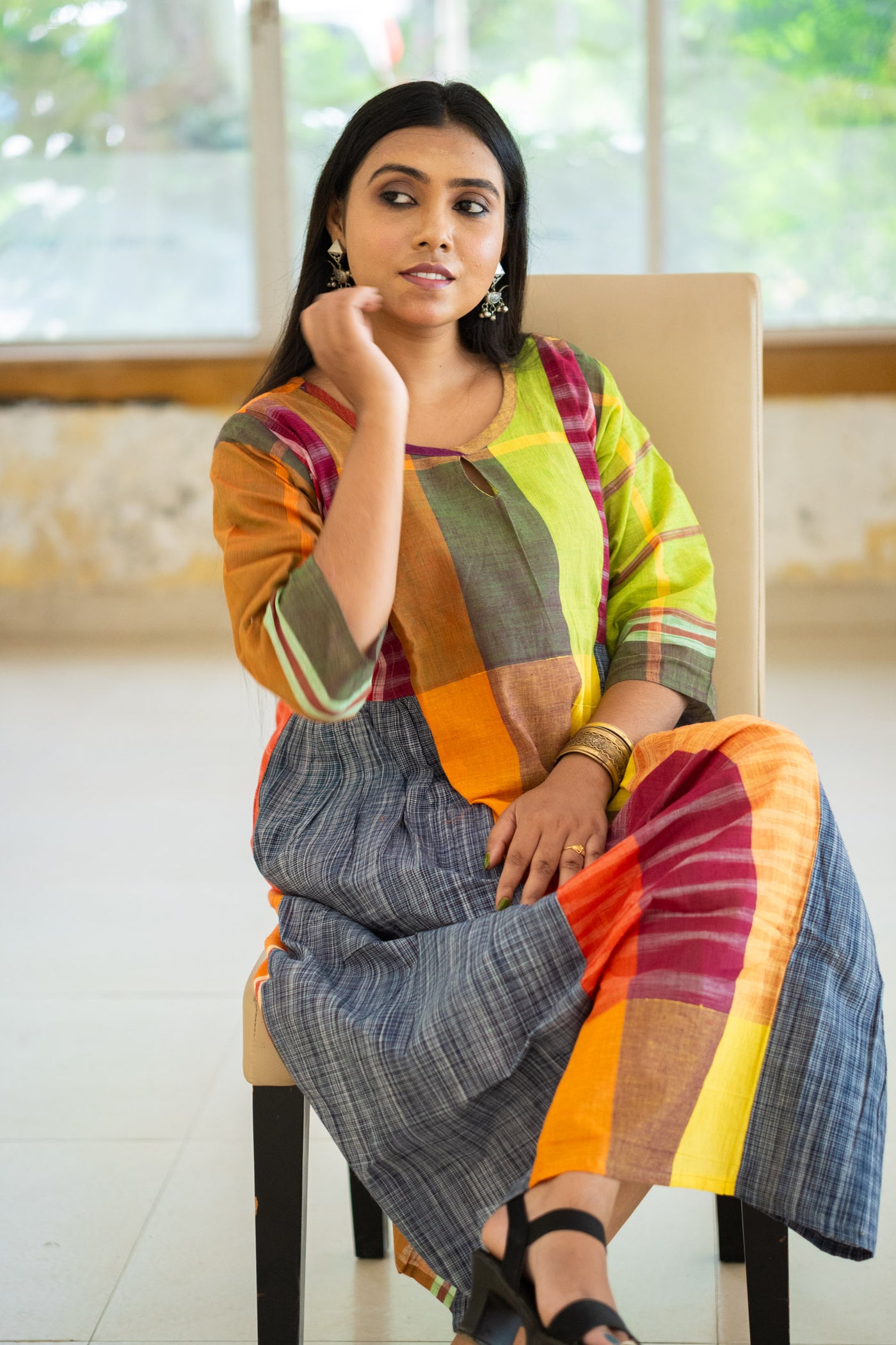 Meghla Gamcha Dress