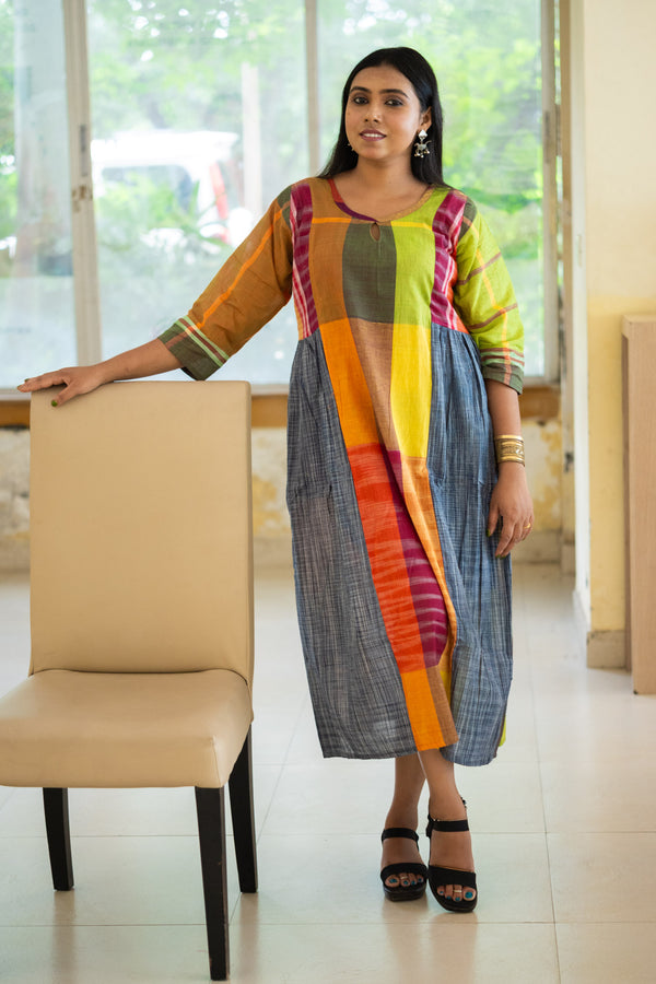 Meghla Gamcha Dress