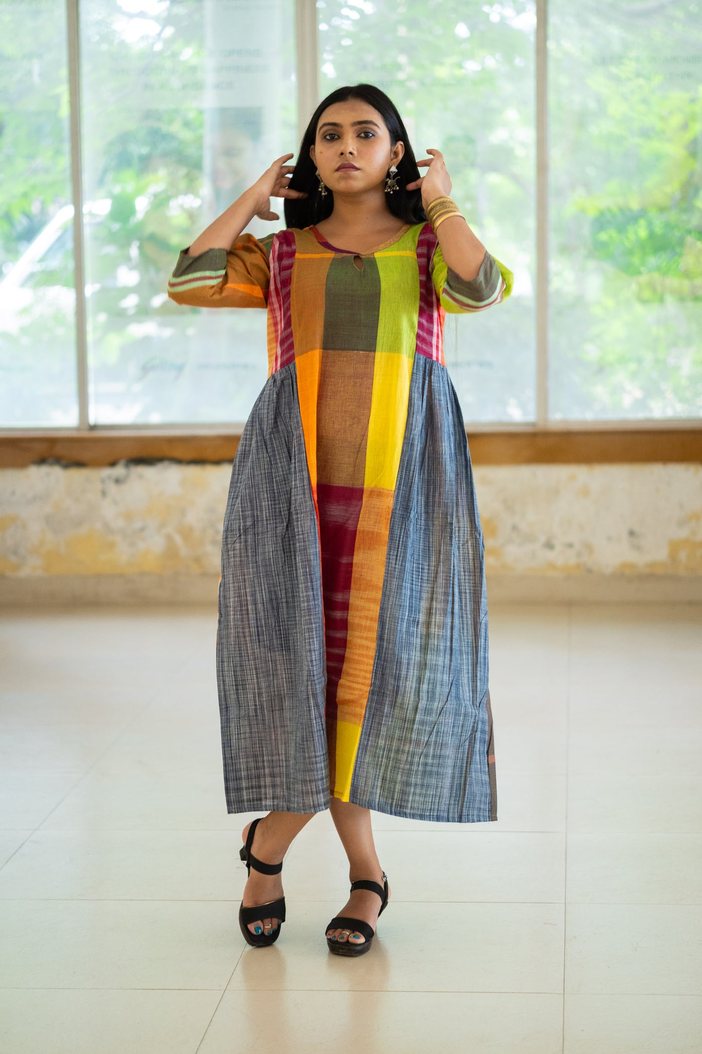 Meghla Gamcha Dress