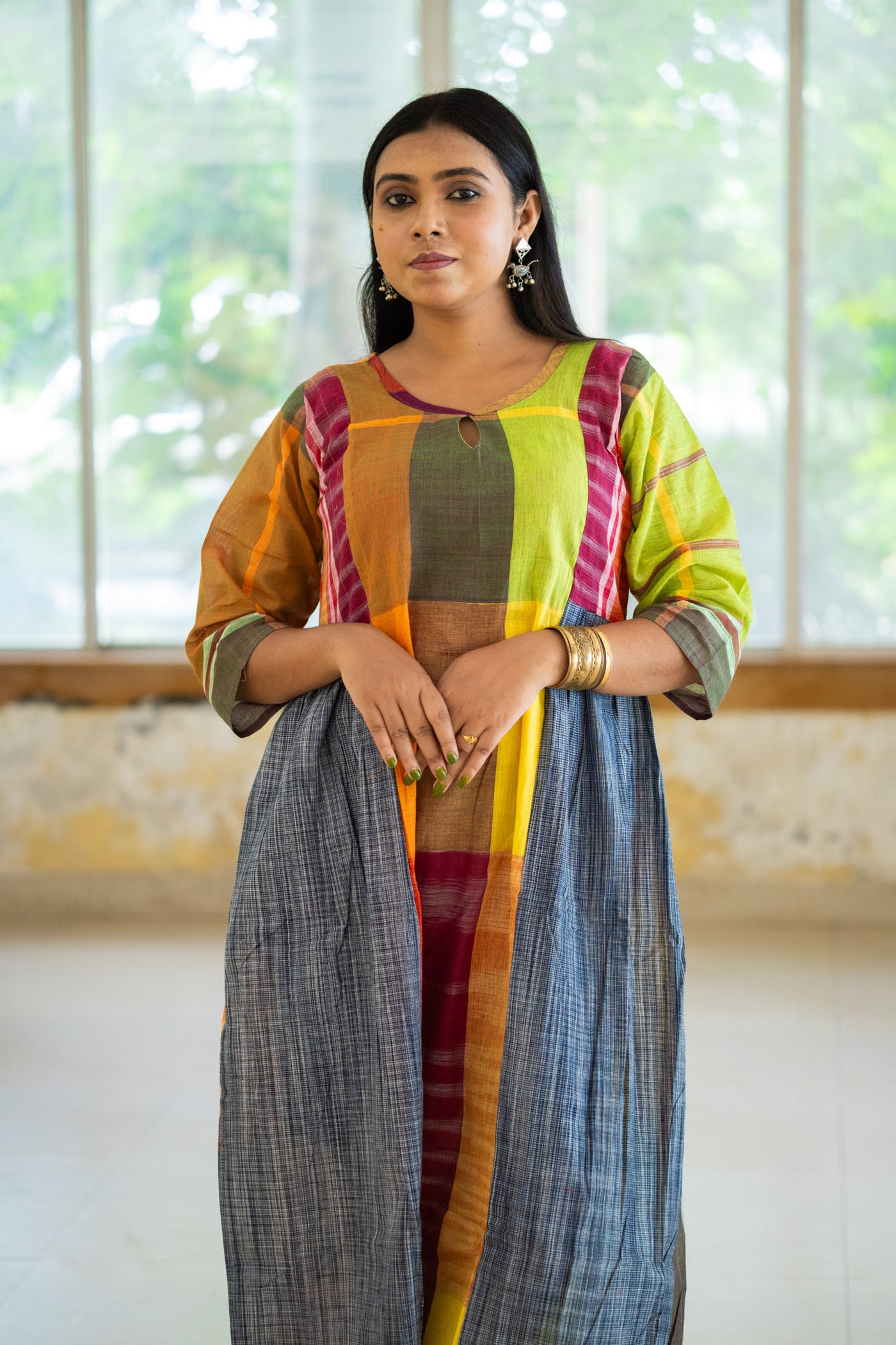 Meghla Gamcha Dress
