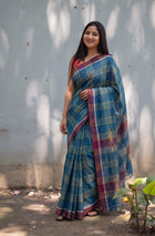 Neelambari Gamcha Saree