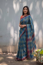 Neelambari Gamcha Saree