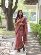 Golapi Gamcha Saree