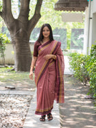 Golapi Gamcha Saree