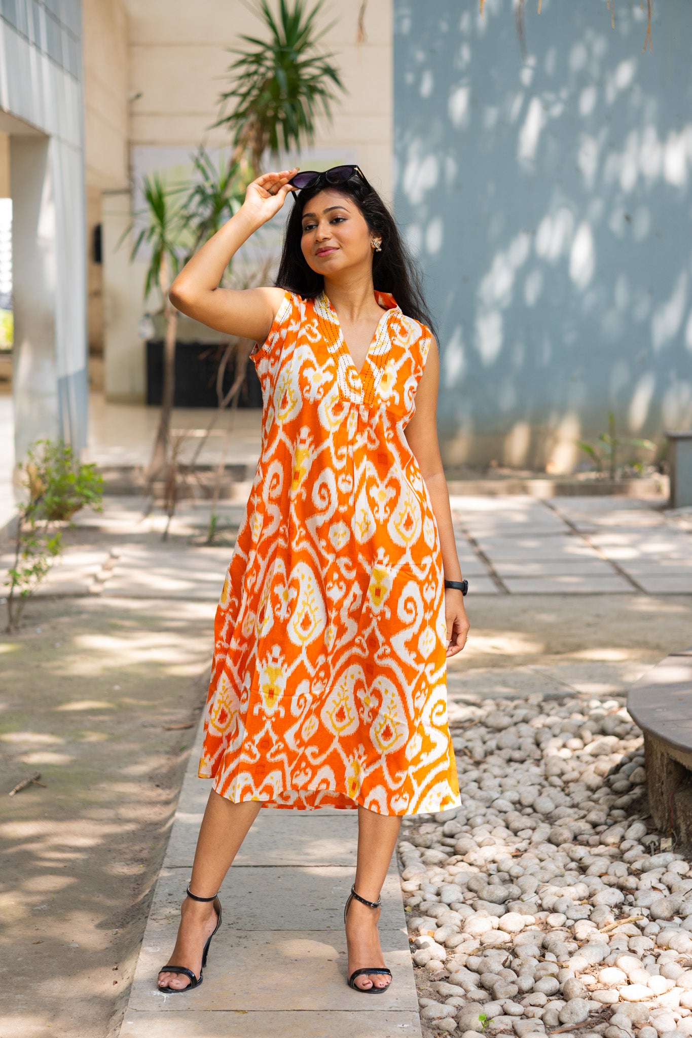 Ikkat Sunny Dress - Uttariya