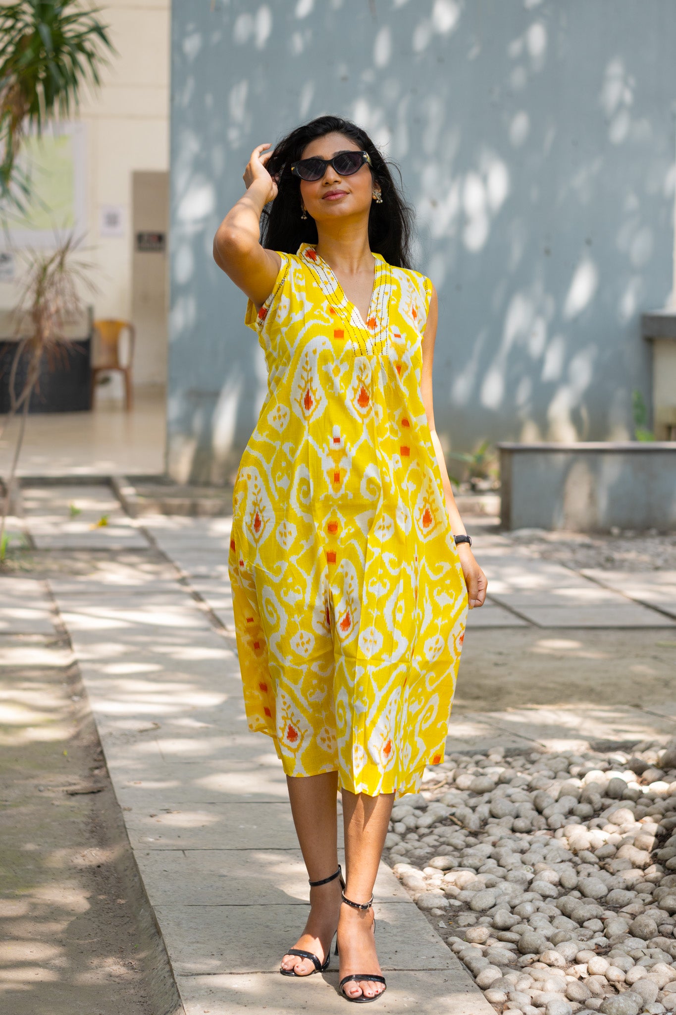 Ikkat Sunny Dress - Uttariya