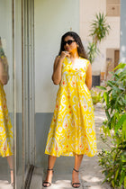 Ikkat Sunny Dress - Uttariya