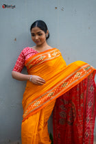 Gharana Ikkat saree - Uttariya
