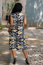 Ikkat zebra  Dress - Uttariya