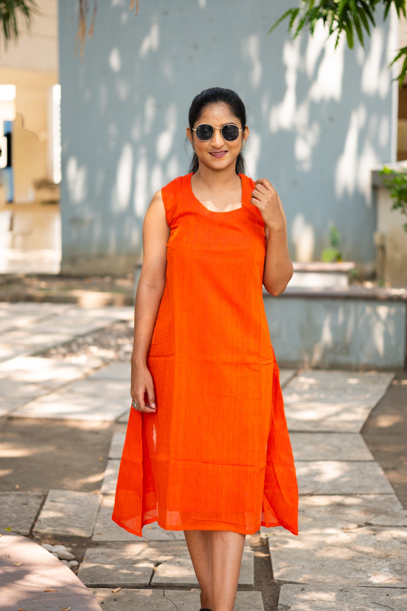 Alpona Soft Jamdani Dress - Uttariya