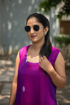 Meghdoot Cotton Jamdani Dress - Uttariya