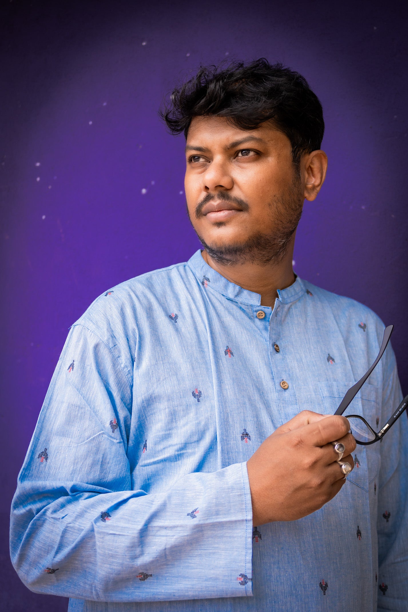 Cloud Jamdani Kurta