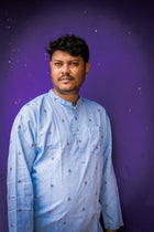 Cloud Jamdani Kurta