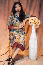 Kinnari Kalamkari Silk Dress