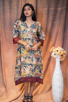 Kinnari Kalamkari Silk Dress